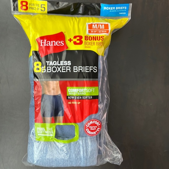 Hanes Underwear & Socks Hanes Mens Boxer Briefs New Package Never